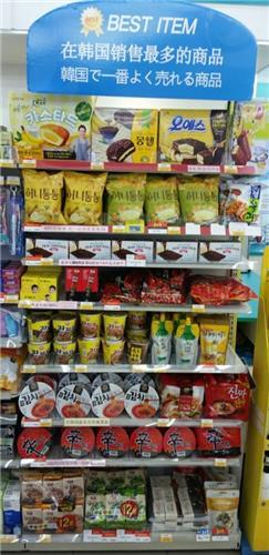 GS25便利店推出的人气商品专用货架 -- 中韩人力网