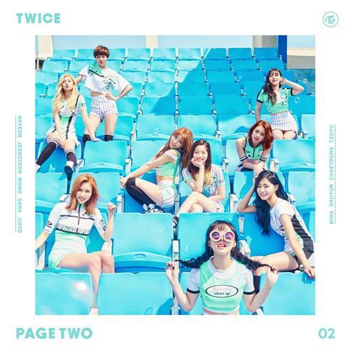 女团TWICE专辑《PAGE TWO》封面。 -- 中韩人力网