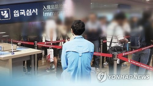 外国人入境指纹信息由韩国法务部与警察厅共享。  --- 中韩人力网，韩国工作签证政策，出入境政策