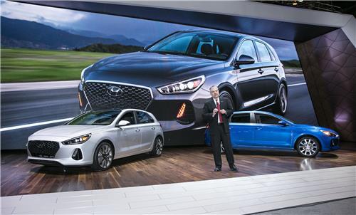 2017芝加哥车展”上的Elantra GT---中韩人力网