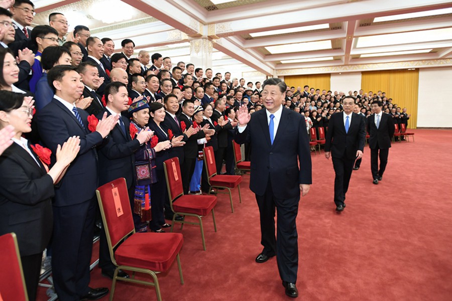 시진핑 주석, 제9차 전국신방공작회의 대표 회견——中韩人力网