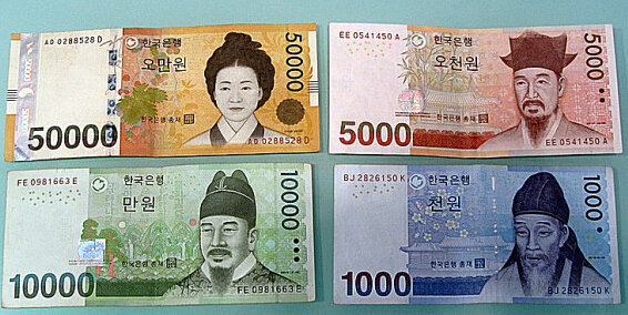 去韩国留学兑换韩币——中韩人力网