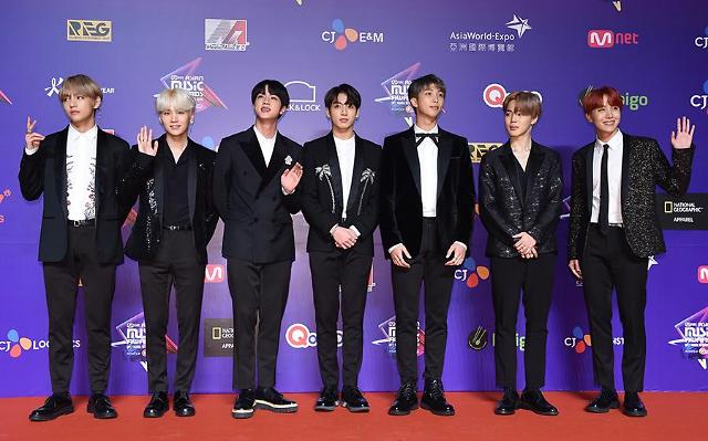 EXO和BTS荣膺Melon音乐颁奖礼五冠王——中韩人力网
