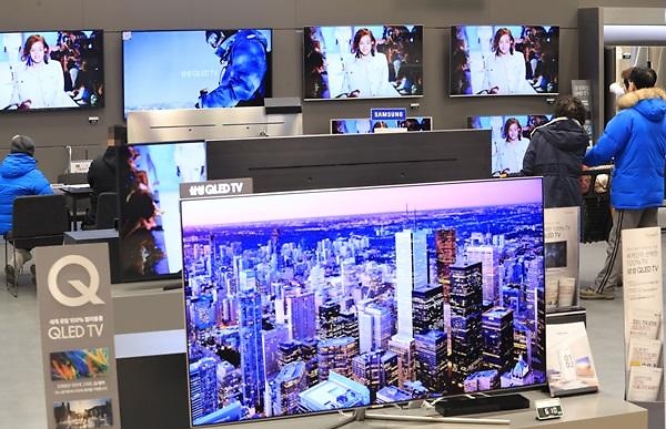 韩国75英寸超大电视机走进百姓家,三星电视占九成。--- 中韩人力网