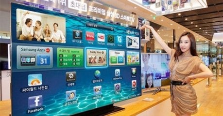 韩国75英寸超大电视机走进百姓家,三星电视占九成。--- 中韩人力网