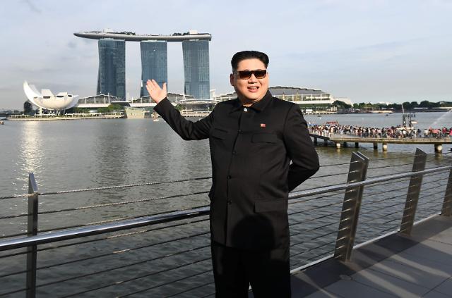 “金正恩”提前亮相新加坡:特朗普 我在等你呢！  ----- 中韩人力网