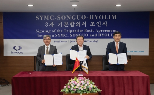 韩国双龙汽车与中国松果汽车签署合作协议。----中韩人力网-韩企资讯
